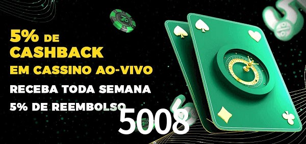 Promoções do cassino ao Vivo 5008